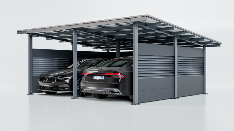 Carport wizualizacja rozbudowa ogrodzenie