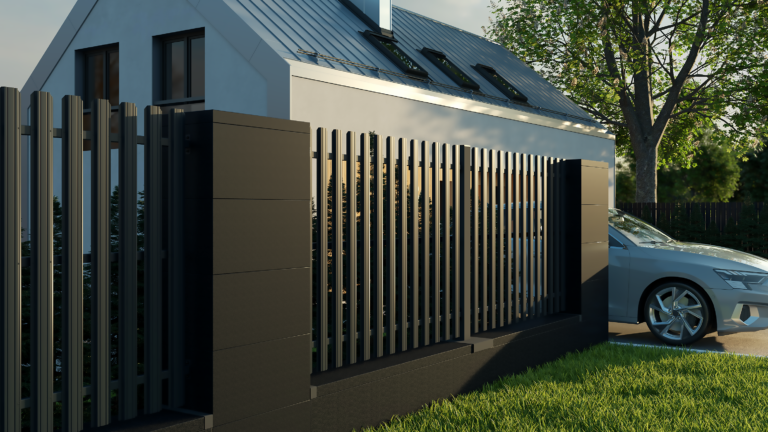 sztachety na bloczkach